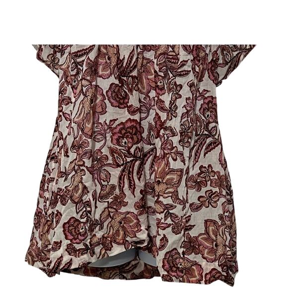 FREE PEOPLE WOMENS TOP KAUAI GETAWAY COTTON IVORY COMBO BOHO SIZE SMALL NEW - Picture 7 of 15